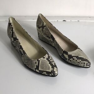 Easy Spirit Abelle Leather Low Wedge Shoes